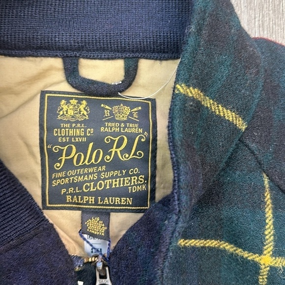 Plaid Wool Twill Jacket Polo Ralph Lauren men’s L COLOR:Hunting Stuart Tartan - Picture 4 of 10